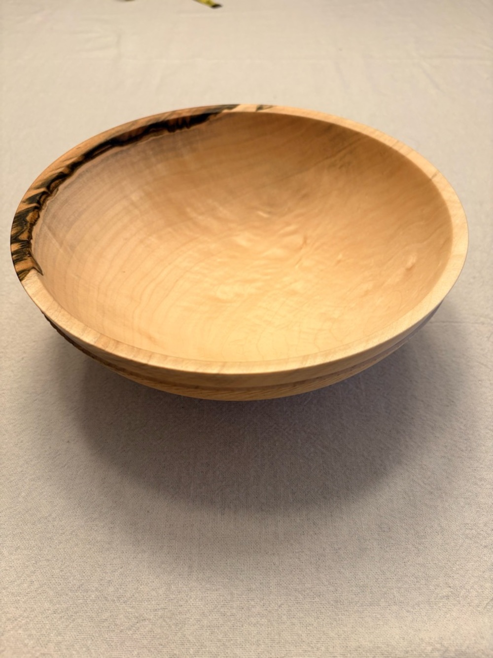 Hand-Turned Maple Bowl
